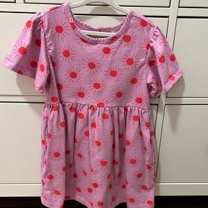 Never Worn Hanna Andersson Pink and Red Sunburst Dress